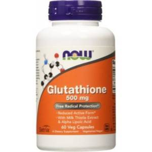 Glutathione, 500mg with Milk Thistle Extract & Alpha Lipoic Acid - 60 vcaps