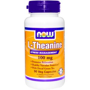 L-Theanine, 100mg with Green Tea - 90 vcaps