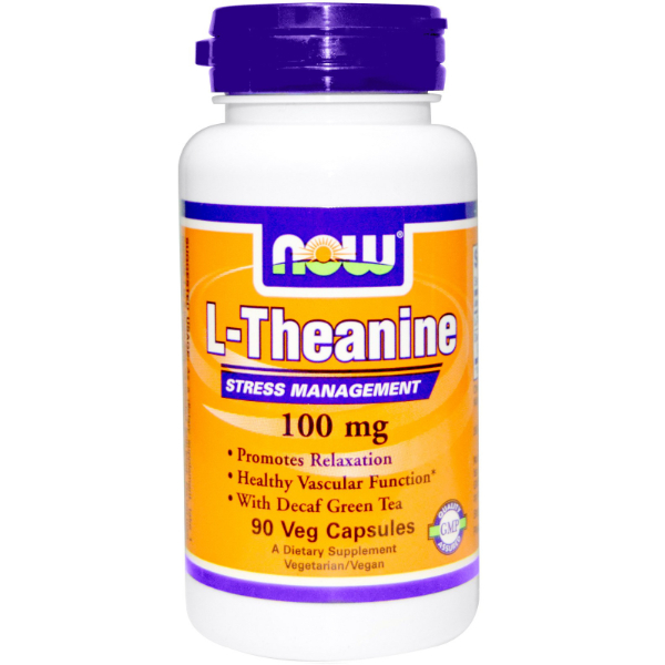 L-Theanine, 100mg with Green Tea - 90 vcaps