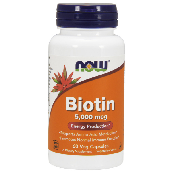 Biotin, 5000mcg - 60 vcaps
