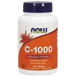 Vitamin C-1000 with Rose Hips - Susteined Release - 100 tabs
