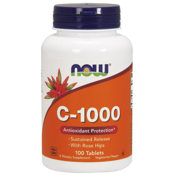 Vitamin C-1000 with Rose Hips - Susteined Release - 100 tabs