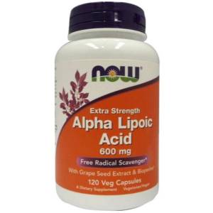 Alpha Lipoic Acid with Grape Seed Extract & Bioperine, 600mg