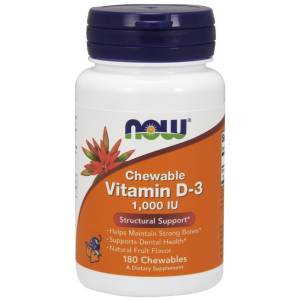 Vitamin D-3, 1.000 IU (Chewable) - 180 chewables
