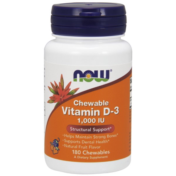 Vitamin D-3, 1.000 IU (Chewable) - 180 chewables