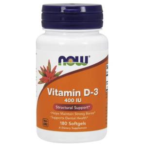 Vitamin D-3, 400 IU - 180 softgels