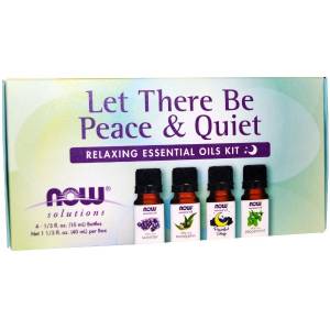 Essential Oil, Let There Be Peace & Quiet Oil Kit - 4 x 10 ml.