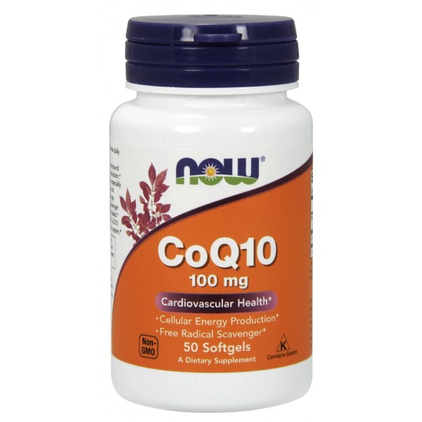 CoQ10 with vitamin E, 100mg - 50 softgels