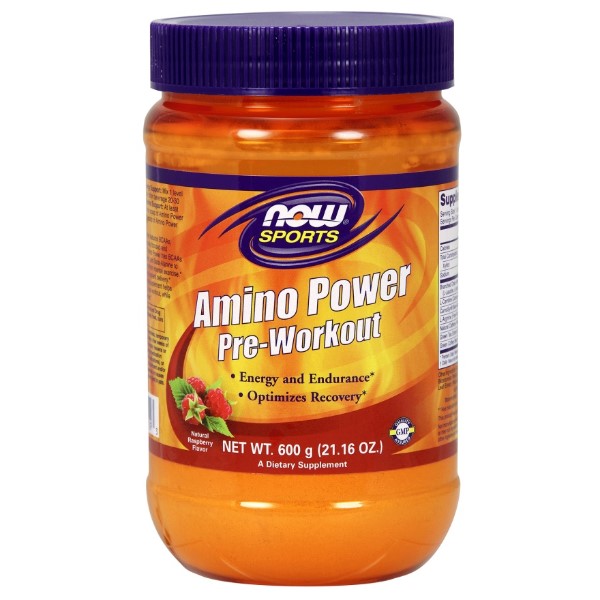Amino Power Pre-Workout, Raspberry - 600g