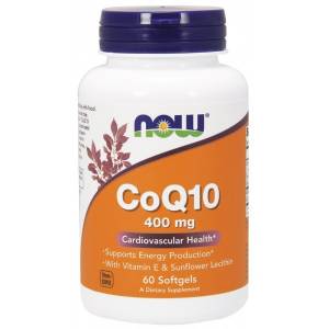 CoQ10 with Lecithin & Vitamin E, 400mg - 60 softgels