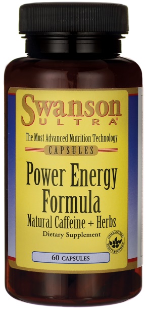 Power Energy Formula, Natural Caffeine + Herbs - 60 caps